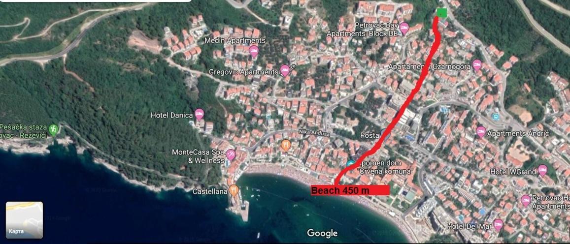 Apartment Green House Petrovac Buitenkant foto